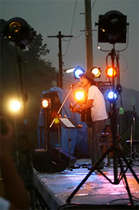 昨年の「夕焼けプラットホームコンサート」写真
